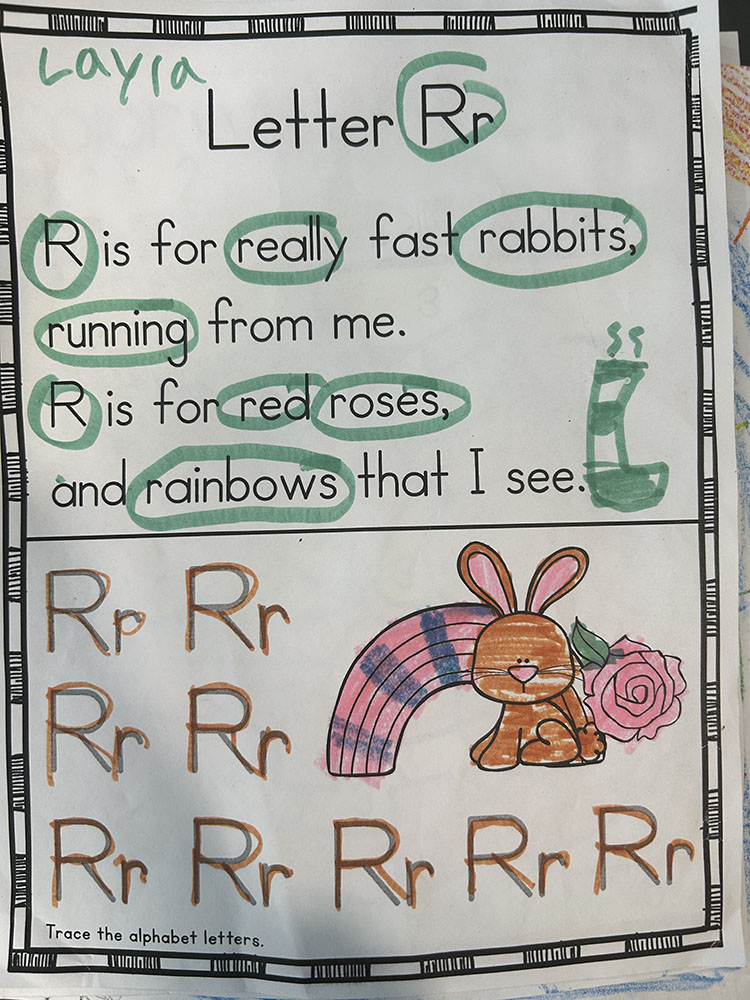 Letter R